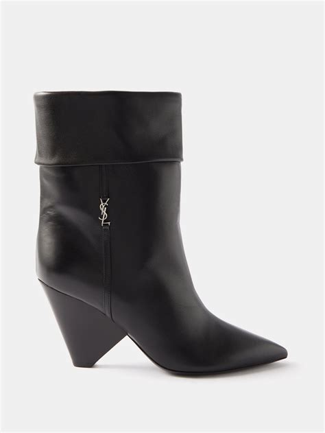 ysl niki boots black